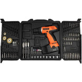 Electric hand drill 92 sets of 18V rechargeable electric screwdriver stepless speed control pistol type household bench drill