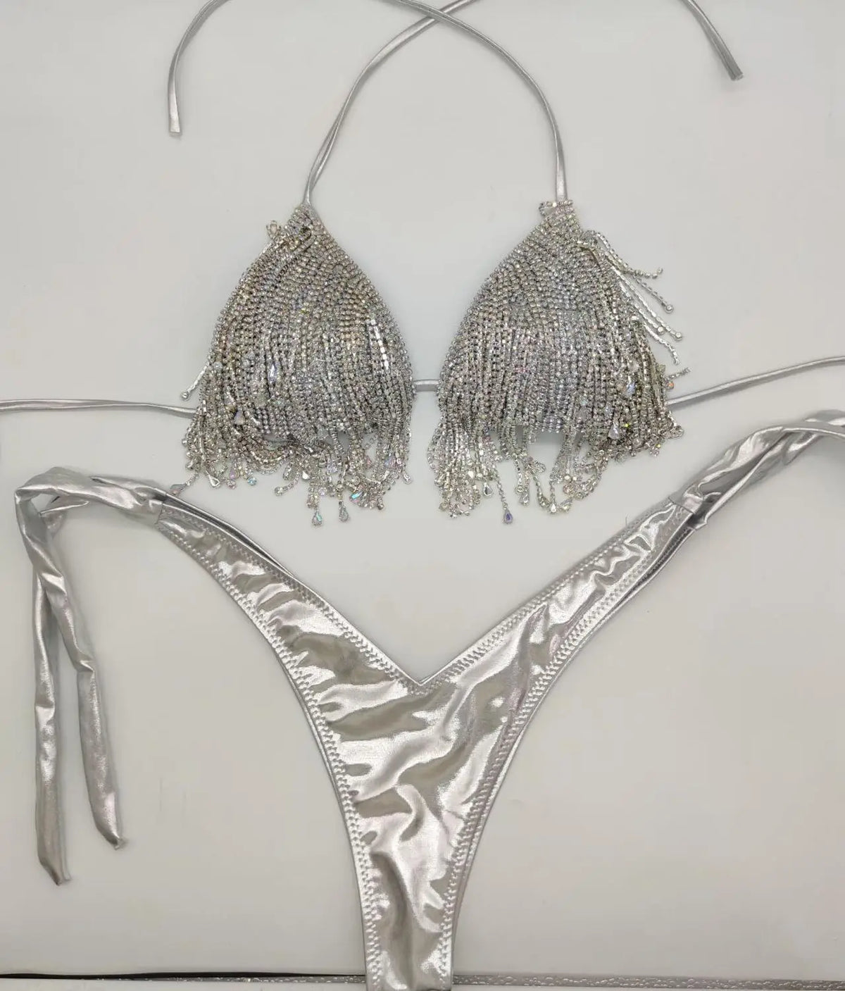 2020 venus vacation new diamond tassels bikini set bandage swimwear sexy women bathing suit swimsuit push up beachwear
