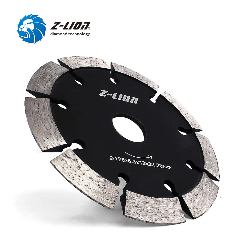 Z-LION 5" Wall Chaser Diamond Tuck Point Blade Chaser And Widen Cracks Concrete Marble Circular Saw Disc Blade Rozadora Tool
