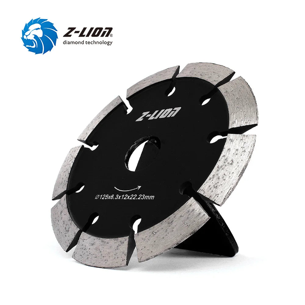 Z-LION 5" Wall Chaser Diamond Tuck Point Blade Chaser And Widen Cracks Concrete Marble Circular Saw Disc Blade Rozadora Tool