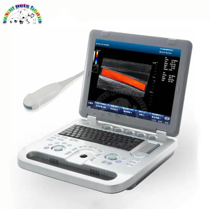 3D Color Doppler Ultrasound Machine for Dog Cat Animals 128G Portable Ultrasound Equipment Veterinary Ultrasound Scanner