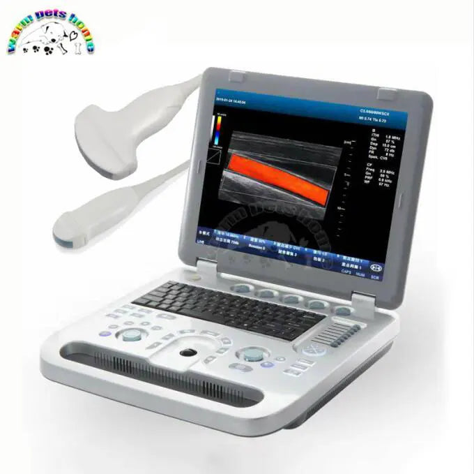 3D Color Doppler Ultrasound Machine for Dog Cat Animals 128G Portable Ultrasound Equipment Veterinary Ultrasound Scanner
