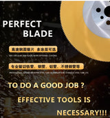 LIVTER Hss dm05 multifunction saw blade Ti coated Finishing and HSS Blade  Metal cutting Circular Cold Saw Blade for cutting met