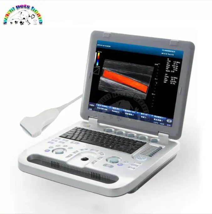 3D Color Doppler Ultrasound Machine for Dog Cat Animals 128G Portable Ultrasound Equipment Veterinary Ultrasound Scanner