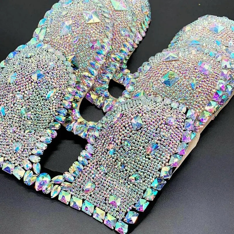 2019 venus vacation diamond new bikini set bling stones sexy women swimwear rhinestone bathing suit Jacket mature lady Bras swim