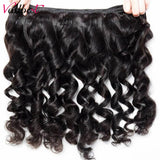 Vallbest Loose Wave Bundles With Closure Human Hair 3 Bundles With Lace Closure Brazilian Hair Weave Bundles Remy Hair Extension