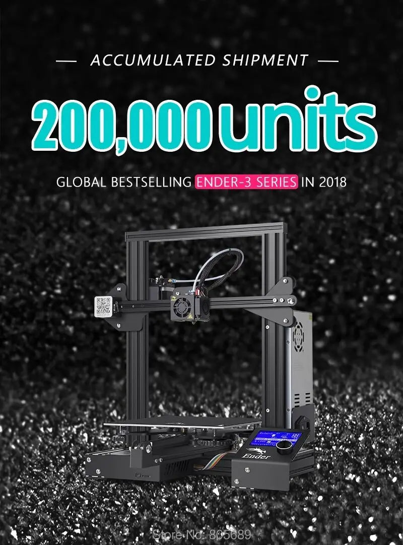Ender 3 3D Printer FDM 3D Printers Printing Printing Size  220*220*250mm I3 ABS PLA Printing DIY