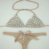 2020 venus vacation new bandage bikini set diamond rhinestone swimwear push up swimsuit biquini sexy women beachwear