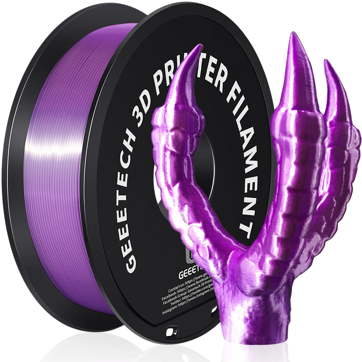 GEEETECH 3d Silk PLA Filament 1kg1.75mm Spool Wire For 3D Printer Material,Safety, Vacuum packaging, special color, Bubble free