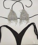2020 venus vacation new diamond tassels bikini set bandage swimwear sexy women bathing suit swimsuit push up beachwear