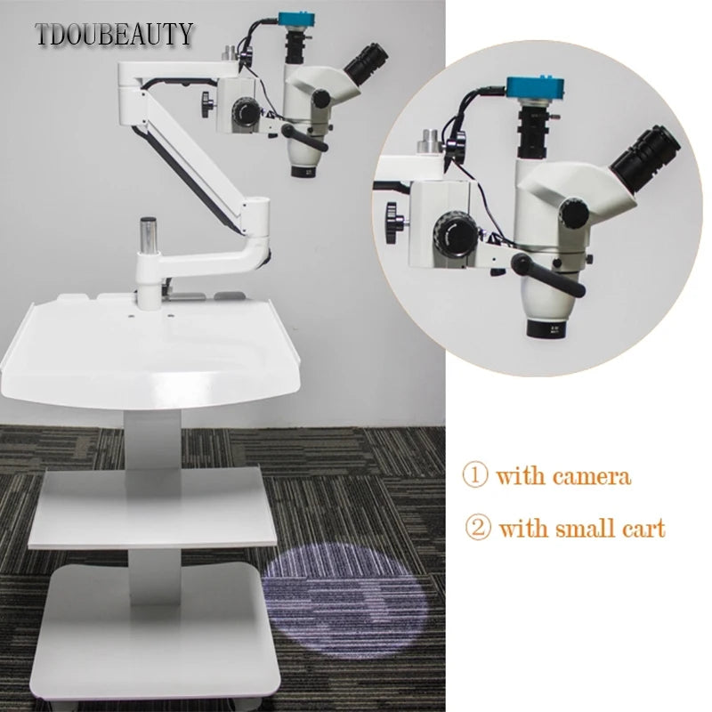 6.5X~55X Portable Surgical Oral Endodontic Microscope Continuous Zoom 16 Million Pixels Hospital Dental Operating Microscope