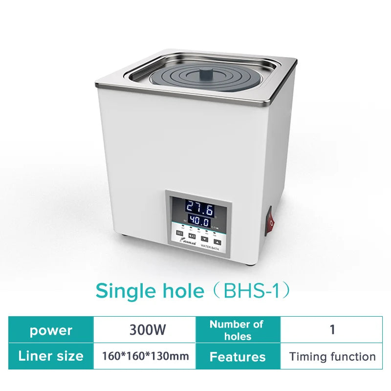 JOANLAB Laboratory Water Bath Constant Temperature Digital Display Heater Lab Equipment Thermostat Tank Single Hole 110v 220v