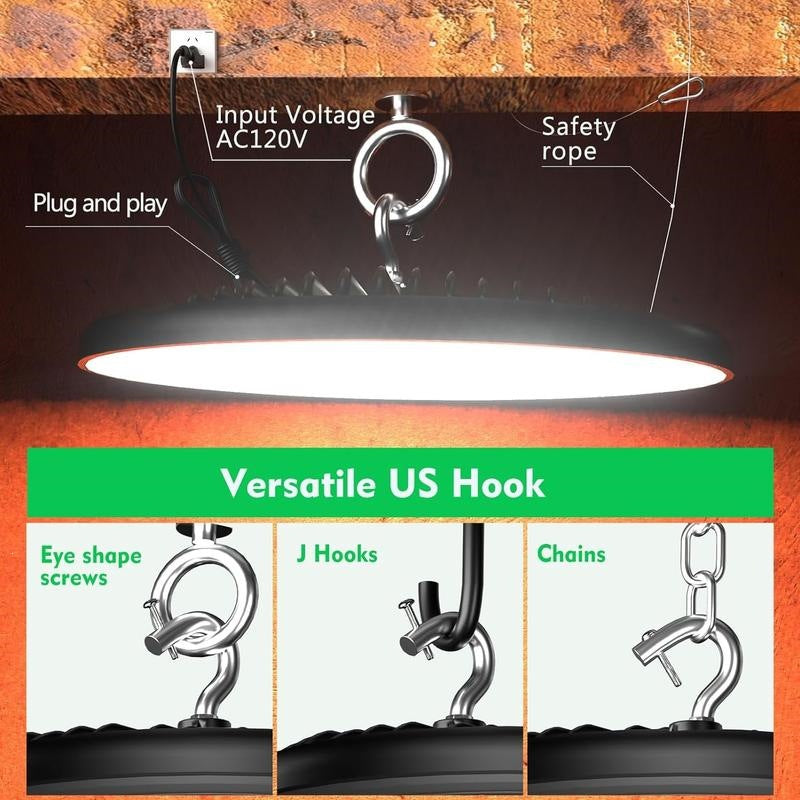 U 65980 UFO High Bay LED Light 羽毛球场灯 欧美跨境亚马逊