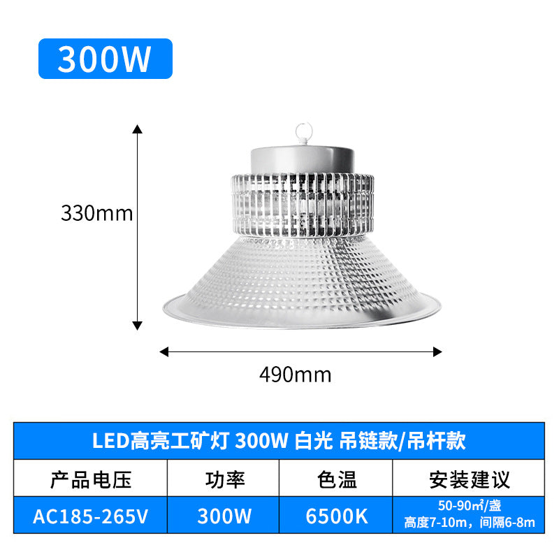 LED工矿灯厂房灯  大功率鳍片工厂仓库照明吊灯 工业车间天棚灯