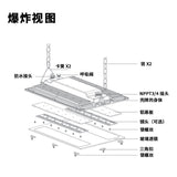 跨境爆品led工矿灯厂房灯工厂照明灯LED线性灯室外灯罩车间天棚灯
