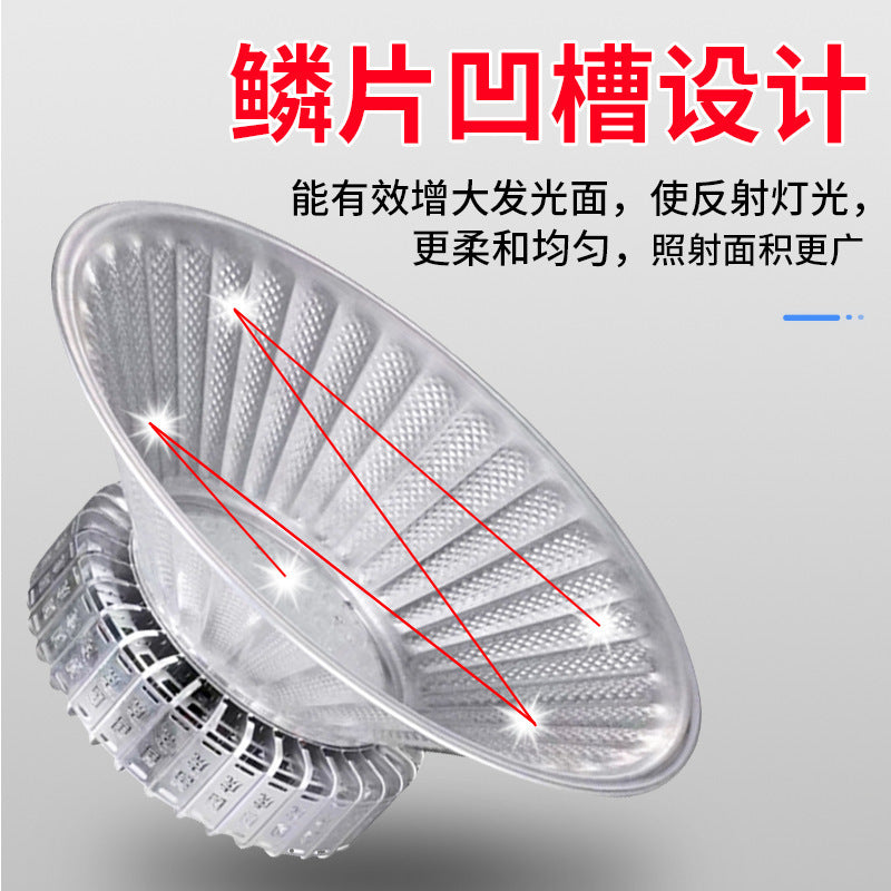 国虎LED透镜款工矿灯纳米系列100W150W200W工厂仓库车间高天棚灯