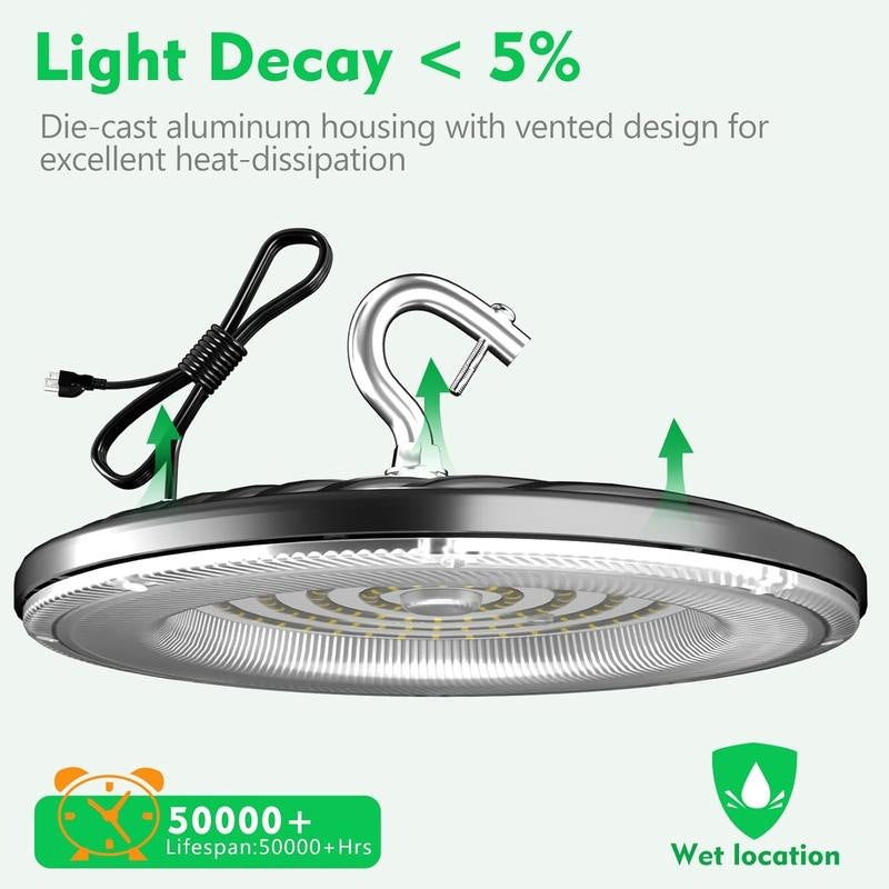 U 65980 UFO High Bay LED Light 羽毛球场灯 欧美跨境亚马逊