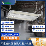 跨境爆品led工矿灯厂房灯工厂照明灯LED线性灯室外灯罩车间天棚灯