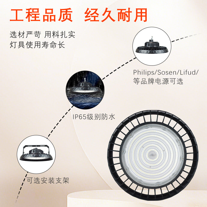 厂家直销led工矿灯厂房照明灯ip65五年质保车间仓库100W150W200W