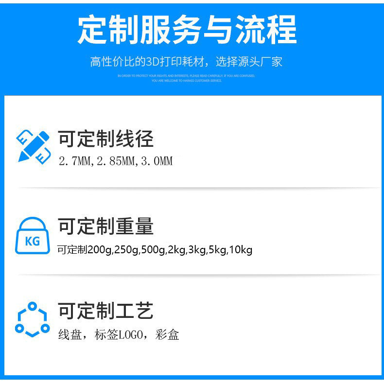 品锐PIURUI 丝绸PLA3D打印耗材 PLA3d打印线材丝绸质感PLA3D打印
