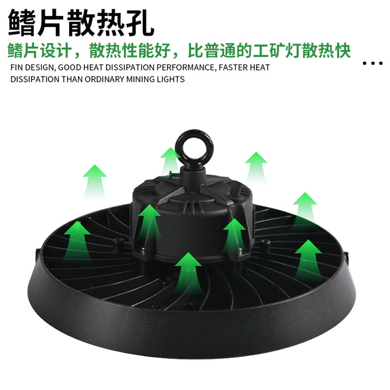跨境智能调光感应led工矿灯 厂房球馆车库仓库工矿灯ufo飞碟灯