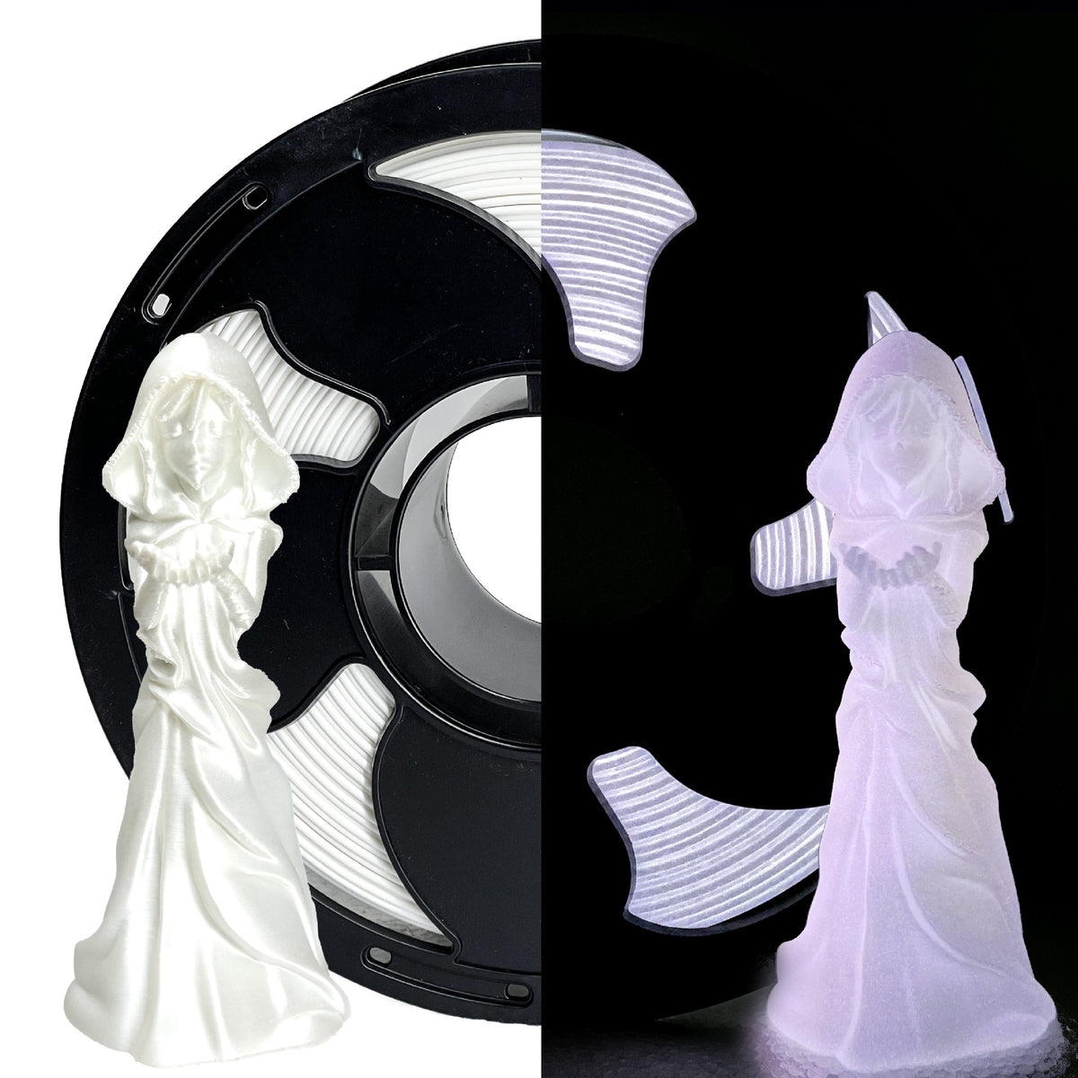 TOKSEN3D打印耗材PLA夜光耗材1KG高光泽夜光彩虹PLA耗材1.75mm