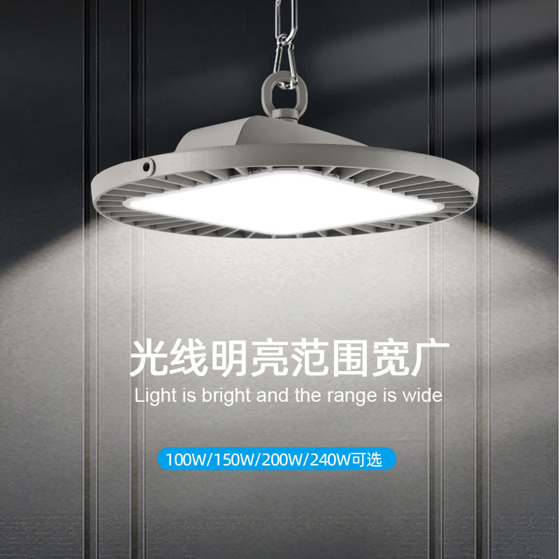 跨境新款飞碟灯高天棚工矿灯工业厂房仓库车库灯防水压铸铝球场灯