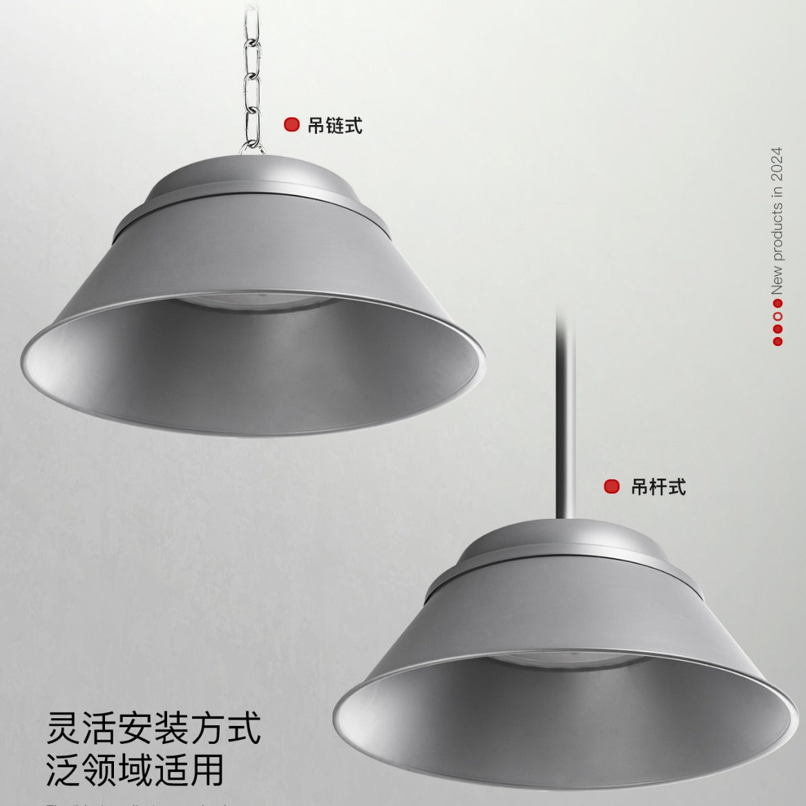 大功率工矿灯车间仓库工业体育馆球场室内运动场照明防眩晕吊灯
