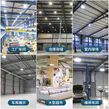 LED工矿灯工厂仓库照明灯车间100w厂房灯防潮高亮led车库灯吊灯