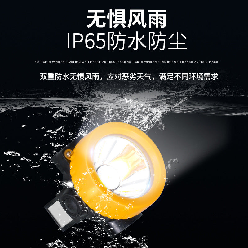 可跨境工业矿灯型号矿灯强续航黄色BK3000头戴防水led头灯
