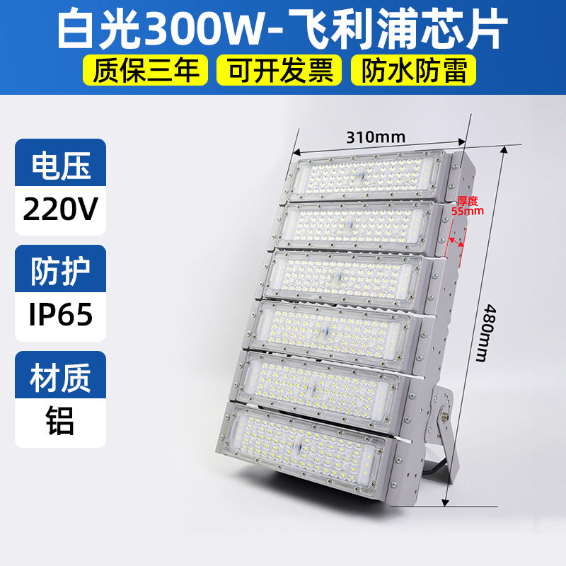 沈防led模组隧道投光灯泛光灯防水超亮高杆灯广场球场工地照明灯