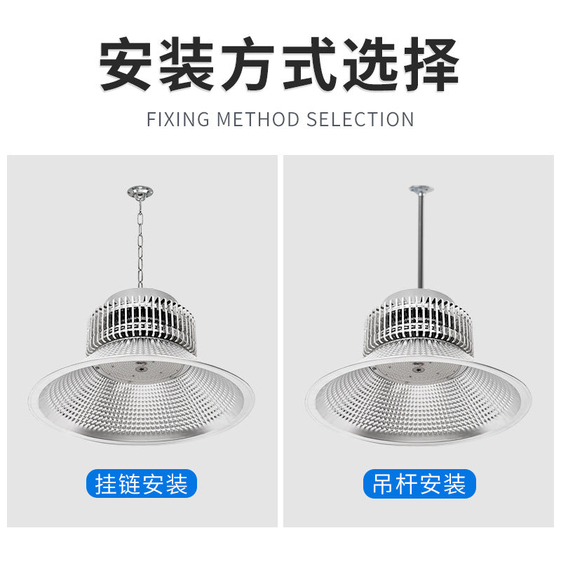 厂房led工矿灯 大功率鳍片工厂车间吊灯 工业仓库天棚工矿灯照明