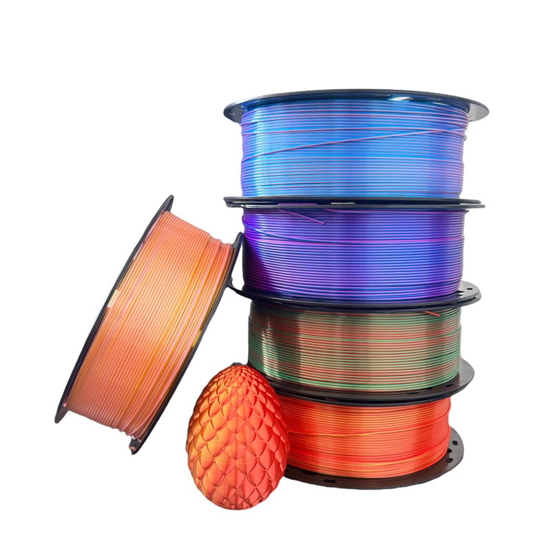 3D打印拓树耗材丝绸双色红金蓝绿FDM材料1.75mm适用拓竹创想打印