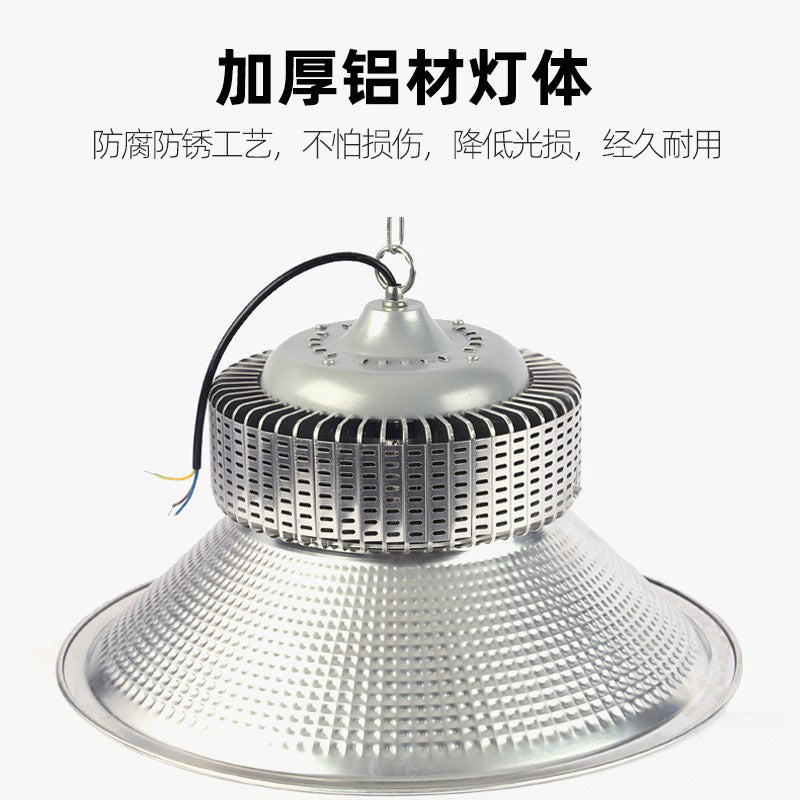 led工矿灯鳍片工厂灯高亮厂房车库照明灯工业吊灯球馆天棚灯批发