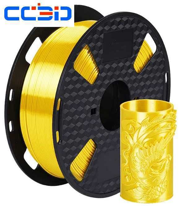 3d打印机耗材 丝绸pla 1.75mm 线材 500G1kg仿金 金属金 高光泽