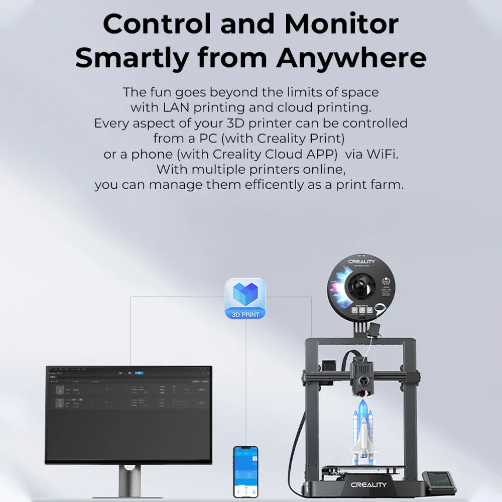 Creality Ender-3 V3 KE 3D Printer 500mm/s Printing Speed with CR Touch Auto Leveling Sprite Direct Extruder Supports 300℃