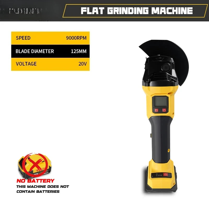 Dewalt  Brushless Angle Grinder 3 Gears Cordless Grinding Machine Cutting Woodworking  Pin
