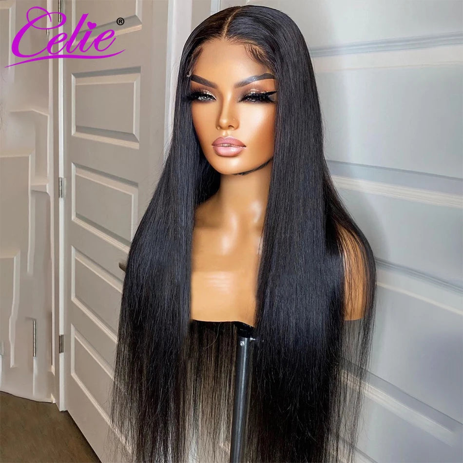 Celie Straight Lace Front Wigs For Women 5x5 Lace Closure Wig Ready To Go Lace Front Human Hair Wigs 13x4 HD Lace Frontal Wig