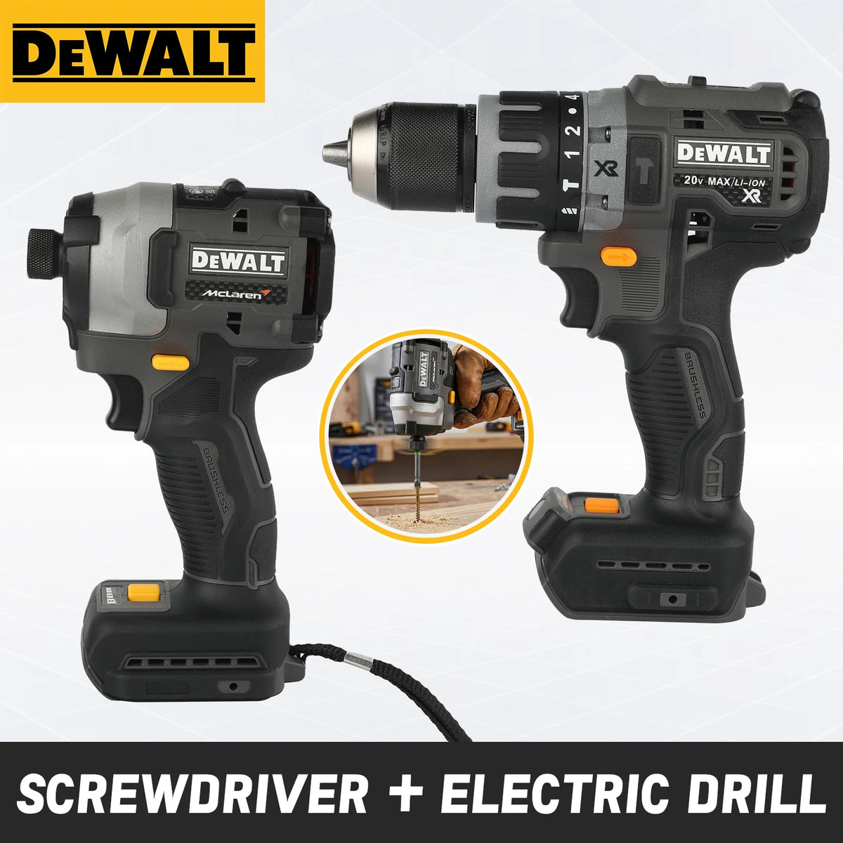 DeWalt DCF85M McLaren Brushless Motor Screwdriver Electric Screwdriver Electric Hand Drill Impact Drill Combination Kit