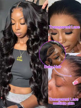 13x6 HD Lace Frontal Wigs 30 40 Inch Body Wave Human Hair Wigs Wet And Wavy Lace Front Wig 5x5 Glueless Closure Wig Human Hair