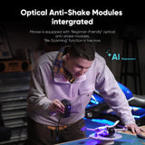 3D Scanner Moose Lite (Standard) for 3D Printing Handheld 3D Model Scanner with 0.05mm High Detailed Precision,Anti-Shake Lenses