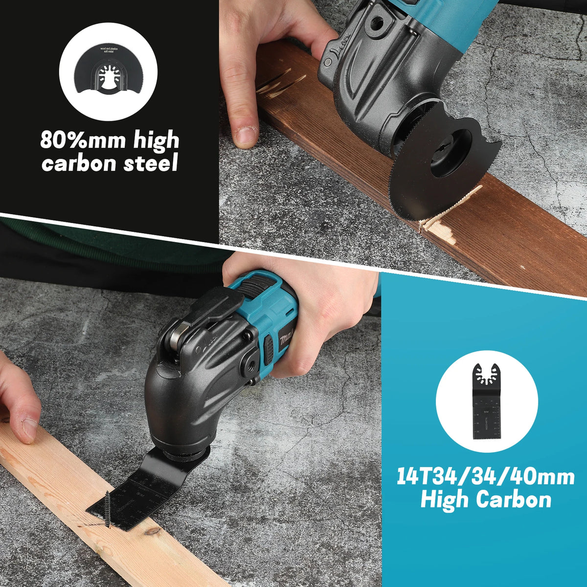 Makita 18V Cordless Oscillating Tool Brushless 6-Speed Quick Release Renovator for Home DIY Cutting Shoveling Work