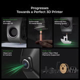 CREALITY K1C 3D Printer 600mm/s Max Printing Speed AI Camera All-Metal Extruder CoreXY Tri-High Speed Print Unicorn Nozzle