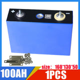 1-32pcs New Lifepo4 Battery Grade A 3.2V 100Ah 105Ah 12V 24V 48V 4000 Cycles Solar Lithium Iron Phosphate Rechargeable Battery