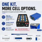 DIY 48V Box with JK 16S 200A Smart BMS LiFePO4 Battery Case 51.2V DIY Kits 280AH 300AH 320AH 340AH BT LCDAssemble Box EU Stock