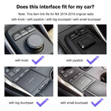 Road Top Android Auto Wireless Carplay for Lexus NX 2014-2019 Support Map Music Youtube Bluetooth Camera Function