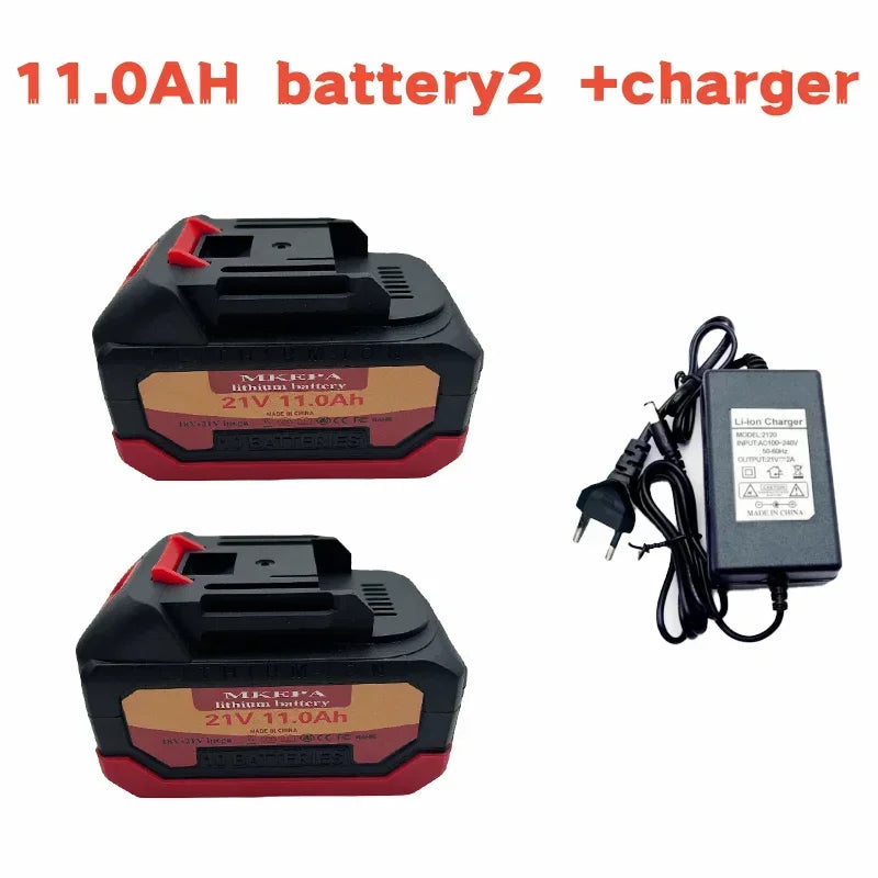 21V 11.0Ah/19.0Ah22.0Ah New Large Capacity Electric Tool Battery Replacement, Suitable for Makita Electric Screwdriver Drill
