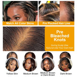 P1B30 Highlight Ombre Body Wave Human Hair Wigs 13X6 Hd Lace Frontal Wig