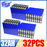 New Grade A LiFePO4 3.2V 32Ah Lithium Iron Phosphate Battery DIY 12V 24V 48V Motorcycle Motor Modification and Charging Battery