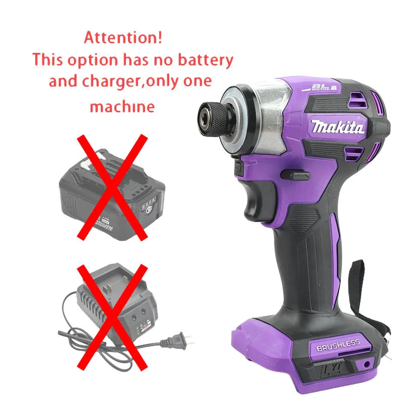 2026 Makita DTD173/DGA404 18V Brushless Cordless Impact Driver & Angle Grinder Rechargeable Power Tool Set